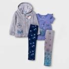 Toddler Girls' 4pc Disney Frozen Top And Bottom