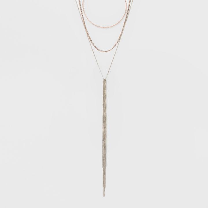 Target Women's Necklace Layered With Mixed Chain,