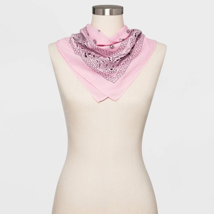 Women's Bandana Scarf - Wild Fable - Pink One Size, Women's, Purple