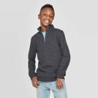 Boys' Long Sleeve French Terry Sweater - Cat & Jack Black