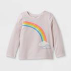 Toddler Girls' Rainbow Long Sleeve Graphic T-shirt - Cat & Jack