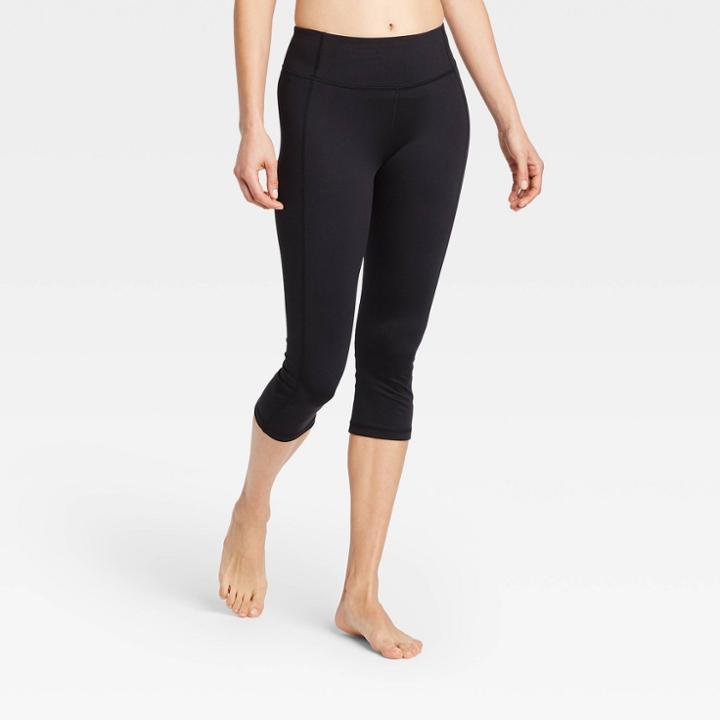 Women's Simplicity Mid-rise Capri Leggings 20 - All In Motion Black
