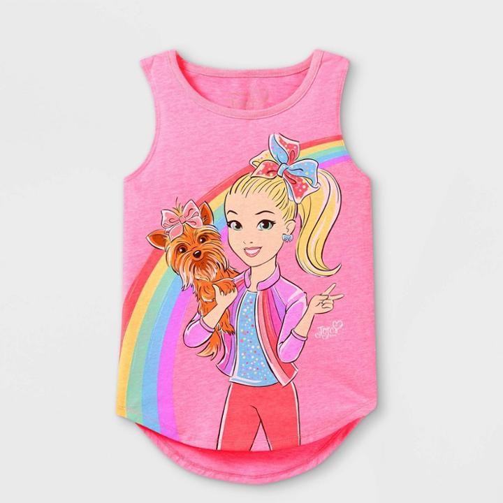 Girls' Jojo Siwa Tank Top - Pink