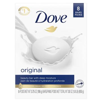 Dove Beauty Dove White Moisturizing Beauty Bar Soap - 8pk
