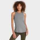 Women's Training Tank Top With Shelf Bra - All In Motion Charcoal Heather