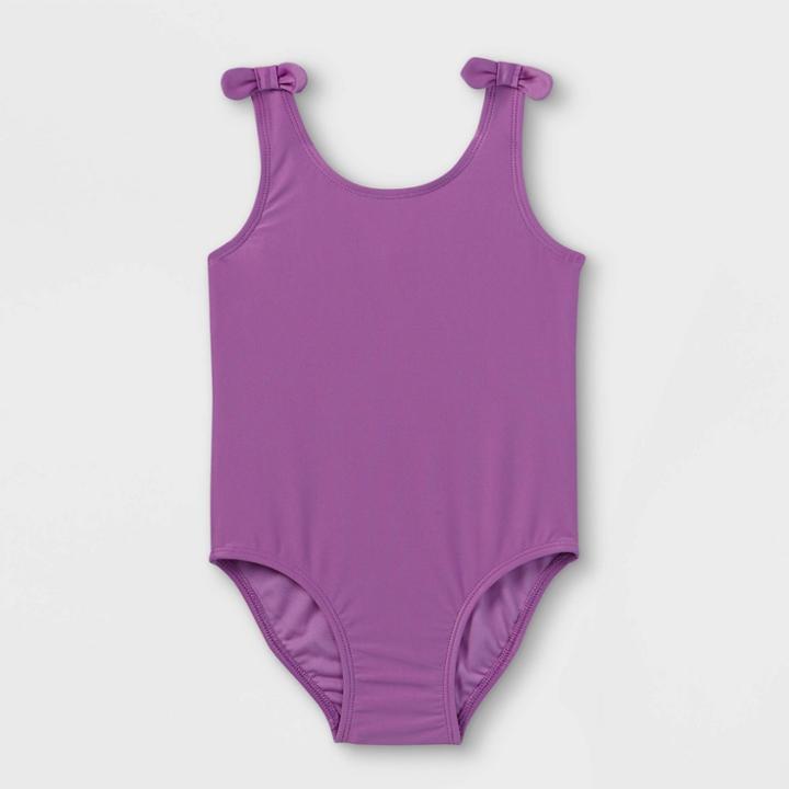 Toddler Girls' One Piece Swimsuit - Cat & Jack Purple