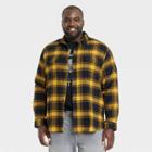 Men's Big & Tall Midweight Flannel Button-down Shirt - Goodfellow & Co Mustard Yellow