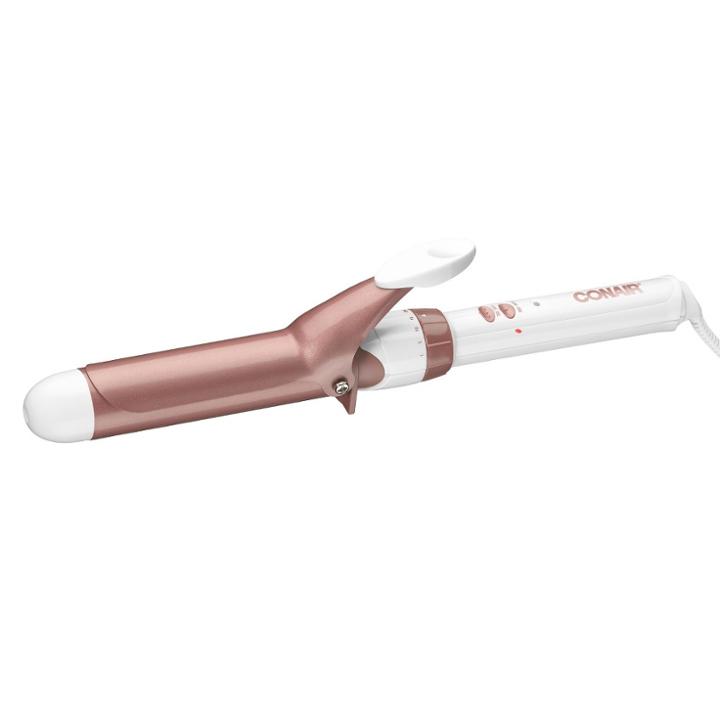 Conair Double Ceramic Curling Iron Rose Gold - 1.25, Pink
