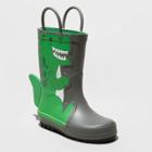 Toddler Boys' Bane Dinosaur Rain Boots - Cat & Jack Green