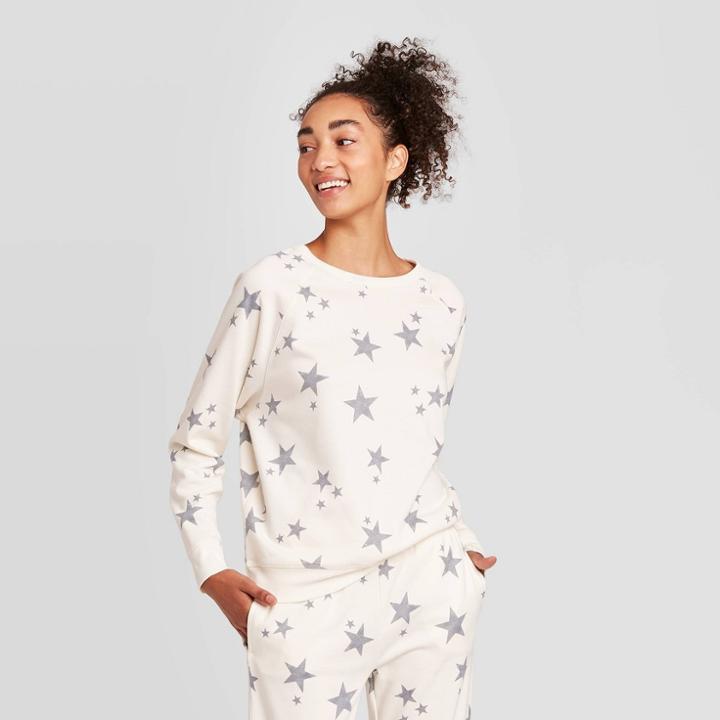 Grayson Threads Women's Star Graphic Sweatshirt - Cream
