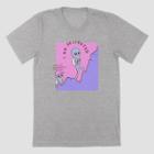 Threadless Men's Strange Planet Moderately Unsafe Climbing Short Sleeve Graphic T-shirt - Heather Gray