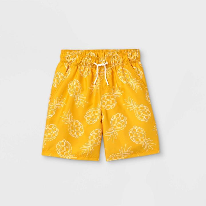 Boys' Pineapple Swim Trunks - Cat & Jack Yellow
