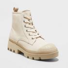Women's Teagan Lace-up Sneaker Boots - Universal Thread Cream