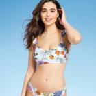 Kona Sol Women's Over The Shoulder Ruffle Bikini Top - Kona