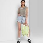 Women's Cropped Raglan Muscle Tank Top - Wild Fable Camel Multi