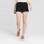 Women's High-rise Regular Fit 3 Chino Shorts - A New Day Black