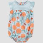 Carter's Just One You Baby Girls' Citrus Romper - Blue