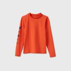 Boys' Long Sleeve Dino Rash Guard Swim Shirt - Cat & Jack Orange