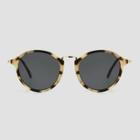Women's Tortoise Shell Print Metal Round Sunglasses - Universal Thread Brown/gold