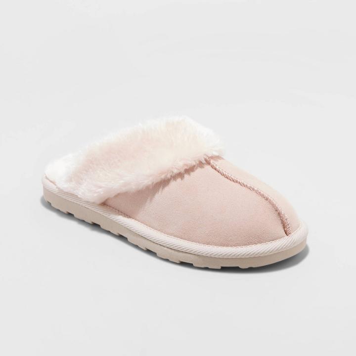 Women's Chandra Genuine Suede Slide Slipper - Stars Above Blush