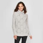 Women's Cowlneck Pullover Sweater - A New Day Gray