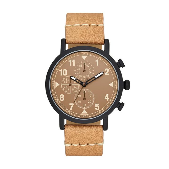Men's Aviator Strap Watch - Goodfellow & Co Black