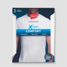 Hanes Premium Men's 3pk Xtemp Crew Neck T-shirt Undershirt - White