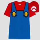 Men's Nintendo Mario Short Sleeve Graphic T-shirt And Hat