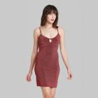 Women's Sleeveless Open Back Woven Bodycon Dress - Wild Fable Pink
