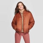 Women's Puffer Jacket - Universal Thread Rust Xs, Women's, Red