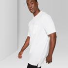 Men's Tall Short Sleeve Long Line T-shirt - Original Use White