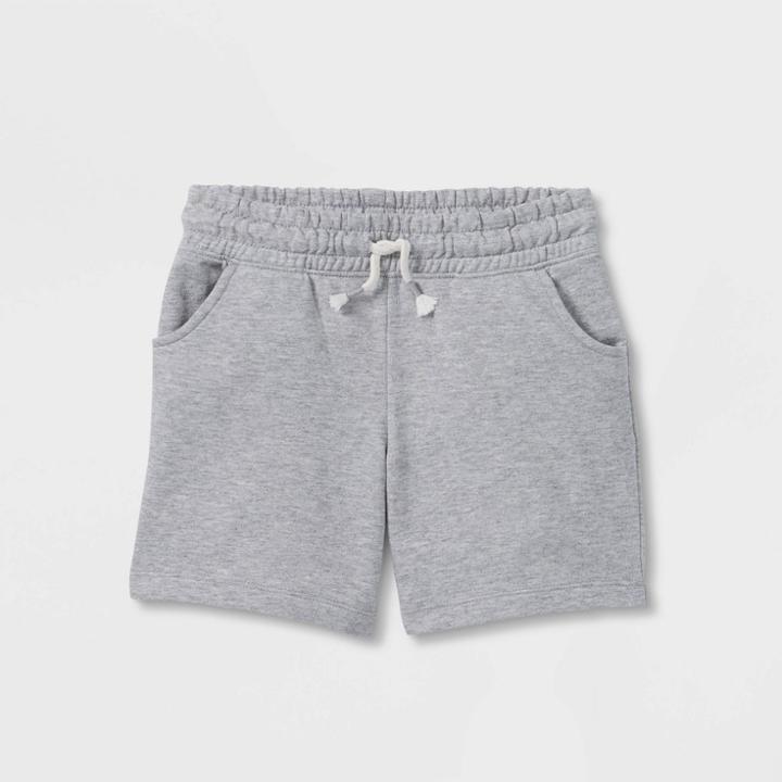 Girls' Knit Midi Pull-on Shorts - Cat & Jack Gray