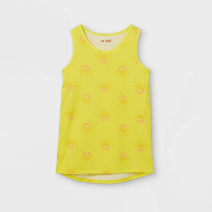 Girls' Printed Tank Top - Cat & Jack Yellow