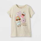 Girls' 'gingerbread Cookies' Short Sleeve Graphic T-shirt - Cat & Jack Oatmeal Heather