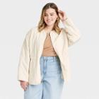 Women's Plus Size Corduroy Jacket - Universal Thread White