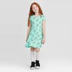 Petitegirls' Short Sleeve Unicorn Dress - Cat & Jack Mint S, Girl's, Size: