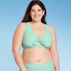 Women's Plus Size Bikini Top - Kona Sol Mint