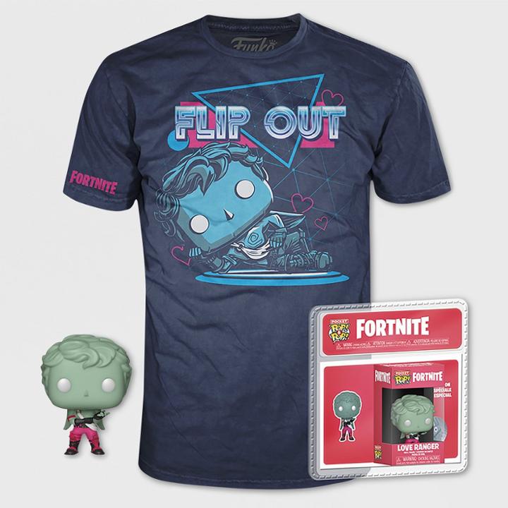 Kids' Funko Pop! Fortnite: Love Ranger Short Sleeve T-shirt - Navy L, Kids Unisex, Blue