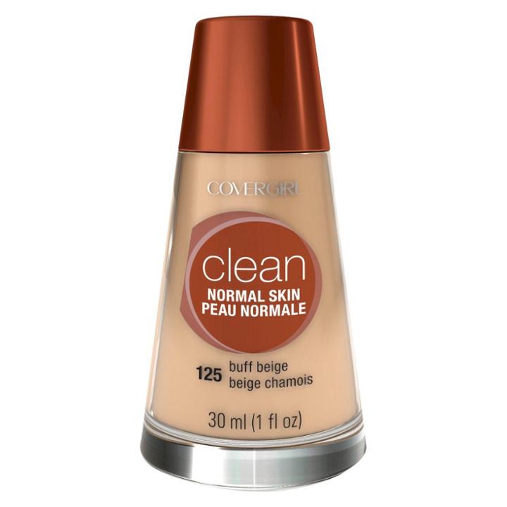 Covergirl Clean Foundation 125 Buff Beige 1 Fl Oz, Adult Unisex