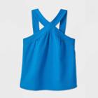Women's Linen Tank Top - A New Day Blue S, Women's,