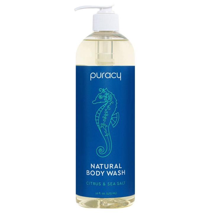 Puracy Citrus & Sea Salt Natural Body Wash Shower Gel