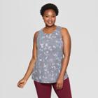 Women's Plus Size Floral Print Active Tank Top - C9 Champion Black
