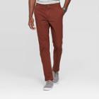 Men's 34 Athletic Fit Chino Pants - Goodfellow & Co Pecan Pie