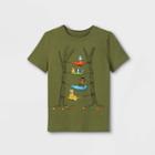 Boys' Camping Critters Short Sleeve Graphic T-shirt - Cat & Jack Olive Green