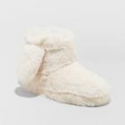 Girls' Ashlee Bunny Bootie Slippers - Cat & Jack White