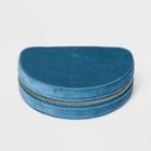 Half Moon Zippered Case - A New Day Blue