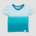 Burt's Bees Baby Baby Boys' Organic Cotton Dip Dye T-shirt Island Breeze - Green 0-3m, Boy's, Green/blue