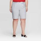 Women's Plus Size Mid-rise City Shorts - Prologue Gray