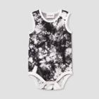 Baby Tie-dye Tank Bodysuit - Cat & Jack Dark Gray