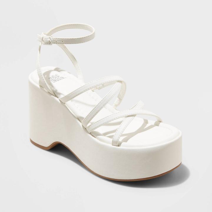 Women's Liza Platform Wedge Heels - Wild Fable White